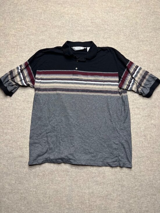 Classics By Palmland Other - Vintage 90's Classics by Palmland Striped Short Sleeve Men's Polo Shirt 2XLT